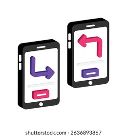 Data Transfer Vector style icon. Eps 10 file