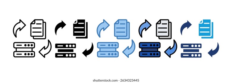 Elemento Ícone De Transformação De Dados Para Design