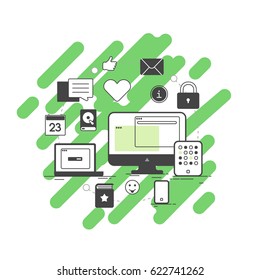 Data turnover between devices and services