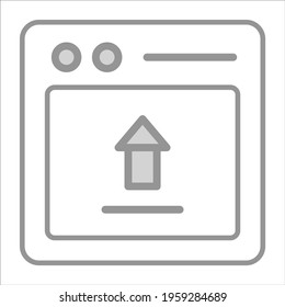data upload icon modern illustration
