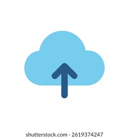A data upload icon representing cloud services.