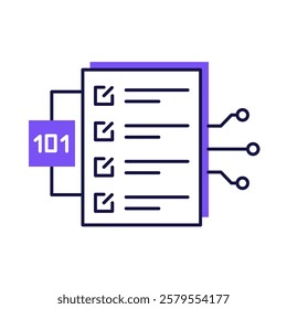 Data Validation – AI-Powered System to Ensure Data Accuracy and Integrity by Cross-Checking and Verifying Data Sets. Vector illustration.