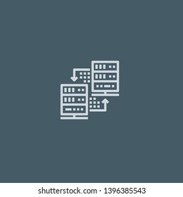 Data vector icon. Data concept stroke symbol design. Thin graphic elements vector illustration, outline pattern for your web site design, logo, UI. EPS 10.