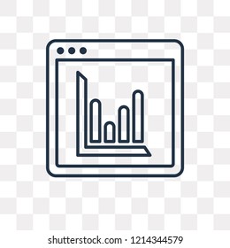 Data vector outline icon isolated on transparent background, high quality linear Data transparency concept can be used web and mobile