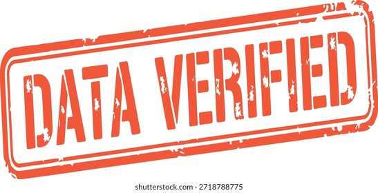 texto do selo de carimbo verificado de dados

