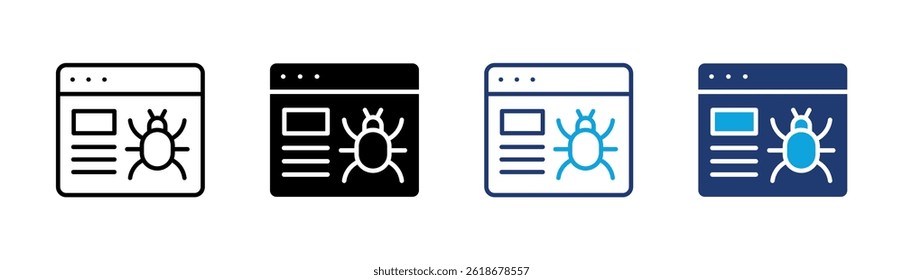 Data Virus Icon Element For Design
