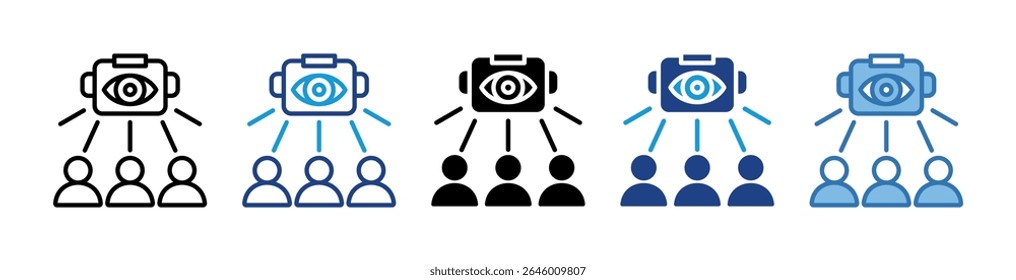 Data Visioning Icon Element For Design