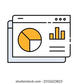 Datenvisualisierung - Diagramm und Dashboard, die die grafische Darstellung von Daten darstellen