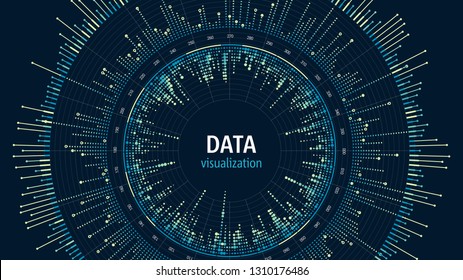 Data visualization concept. Infographics design. Analytics concept background.