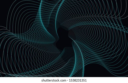 Data visualization dynamic wave pattern vector
