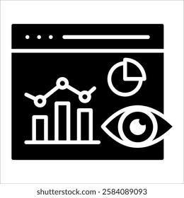 Data Visualization Icon Element For Design