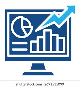 Data Visualization Icon Element For Design