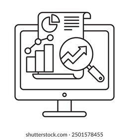 Data Visualization icon, Mastering Data Visualization Turning Data into Visual Insights, The Role of Data Visualization in Business Intelligence, Best Practices for Effective, icon, illustration