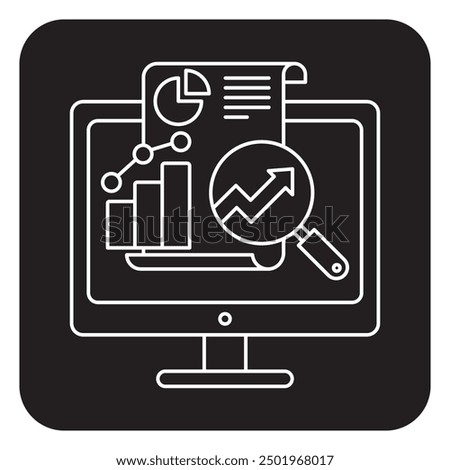 Data Visualization icon, Mastering Data Visualization Turning Data into Visual Insights, The Role of Data Visualization in Business Intelligence, Best Practices for Effective, icon, illustration