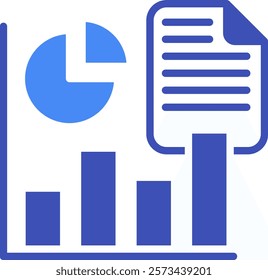 Data Visualization Icon Mixed Vector Illustration