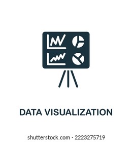 Data Visualization icon. Monochrome simple Business Intelligence icon for templates, web design and infographics