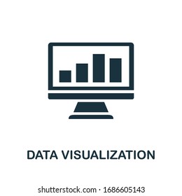 Data Visualization icon. Simple element from business intelligence collection. Filled Data Visualization icon for templates, infographics and more.