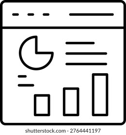 Data Visualization Icon Vector Element