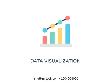 
Data Visualization icon in vector. Logotype