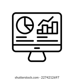 Data Visualization icon in vector. Logotype