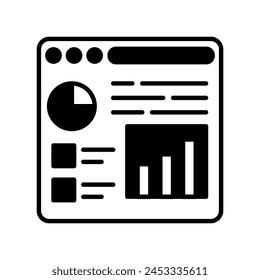 Data Visualization   icon in vector. Logotype
