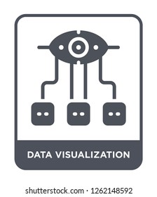 data visualization icon vector on white background, data visualization trendy filled icons from Technology collection, data visualization simple element illustration