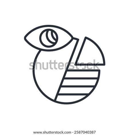 Data Visualization icon. vector.Editable stroke.linear style sign for use web design,logo.Symbol illustration.