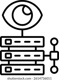 Data Visualization Line Vector Icon Design