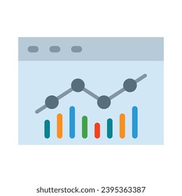 Data Visualization Vector Flat Icon For Personal And Commercial Use.
