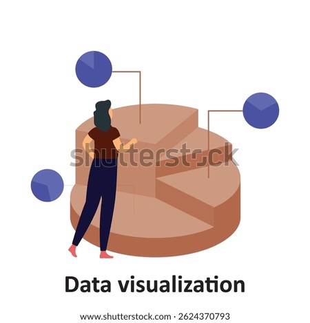 Data visualization Vector Icon which can easily modify or edit
