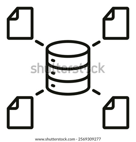 Data Warehouse Icon Element For Design