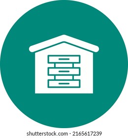 Data Warehouse icon vector image. Can also be used for Big Data . Suitable for mobile apps, web apps and print media.
