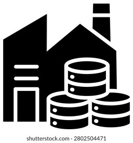 Data Warehousing Icon Element For Design