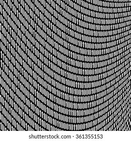  data wave, a square fragment of a curved field of binary code in black and white