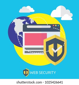 data or web security concept