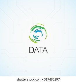 Data.Abstract illustration on the theme of information.