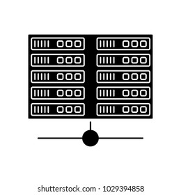 Databank vector icon