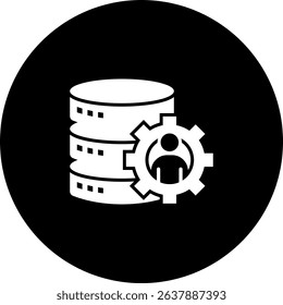 Database Administration Icon Element For Design