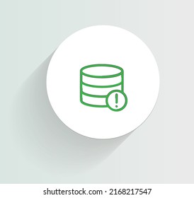 Database Alerts icon vector design