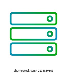 database analysis data gradient icon