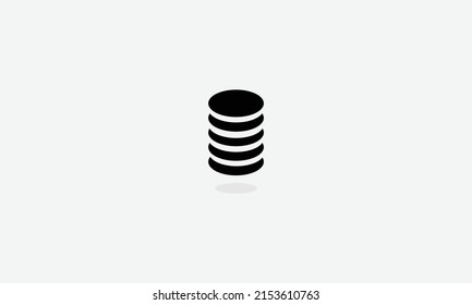 Database analysis profit vector logo design