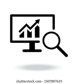 Database Analysis transparent icon vector