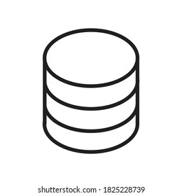 Database App Icon Design Vector