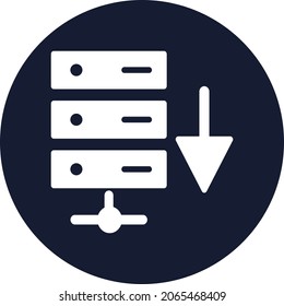 Database backup Isolated Vector icon which can easily modify or edit

