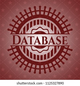 Database badge with red background