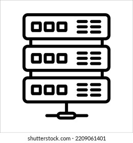 Database, Big data Icon Logo Design Vector Template Illustration Sign And Symbol Pixels Perfect