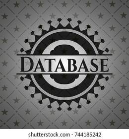 Database black emblem. Vintage.