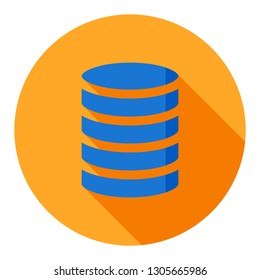 Database Business Flat Icon Modern Style