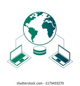 database center security connection laptops data network