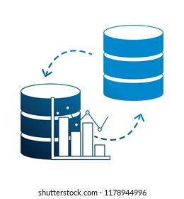 database center statistics graph transfer data